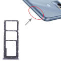 For Tecno Spark 7T SIM Card Tray + SIM Card Tray + Micro SD Card Tray (Black)