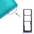 For Tecno Spark Go 2022 SIM Card Tray + SIM Card Tray + Micro SD Card Tray (Purple)