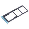 For Tecno Spark 8C KG5k SIM Card Tray + SIM Card Tray + Micro SD Card Tray (Green)