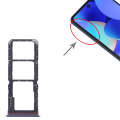 For Tecno Spark 10 Pro KI7 SIM Card Tray + SIM Card Tray + Micro SD Card Tray (Blue)