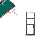 For Infinix Hot 11 X662 SIM Card Tray + SIM Card Tray + Micro SD Card Tray (Silver)