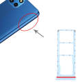 For Infinix Smart 6 HD X6512 SIM Card Tray + SIM Card Tray + Micro SD Card Tray (Baby Blue)