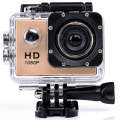 HAMTOD HF40 Sport Camera with 30m Waterproof Case, Generalplus 6624, 2.0 inch LCD Screen(Gold)