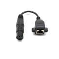 15cm XLR 3 Pin Female To RJ45 Female Network Connector Adapter Converter Cable