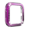 For Fitbit versa 2 PC Double-row Diamond-encrusted Protective Shell(Purple)
