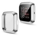 For Fitbit versa 2 Plating TPU All-inclusive Protective Shell(Silver)