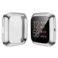 For Fitbit versa 2 Plating TPU All-inclusive Protective Shell(Silver)