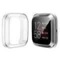 For Fitbit versa 2 Plating TPU All-inclusive Protective Shell(Transparent)