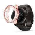 Suitable for Garmin Fenix 5 & 5 Plus transparent TPU Silica Gel Watch Case(Transparent orange)