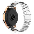 For Huawei GT2/GT/Samsung Galaxy Watch 46mm R800/Samsung Gear S3 22mm 3-Beads Stainless Steel Wat...
