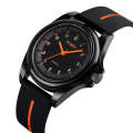 SKMEI 1578 Creative Stereo Dial Student Watch Casual Simple Male Quartz Watch(Orange)