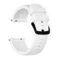20mm For Huami Amazfit GTS / Samsung Galaxy Watch Active 2 / Gear Sport Silicone Watch Band(White)