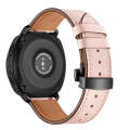 22mm For Huawei Watch GT2e / GT2 46mm Black Butterfly Buckle Leather Watch Band(Pink)