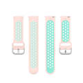 22mm For Huawei Watch GT2e/GT/GT2 46MM Fashion Inner Buckle Silicone Watch Band(Light pink teal)