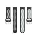 22mm For Huawei Watch GT2e/GT/GT2 46MM Fashion Inner Buckle Silicone Watch Band(Black grey)