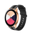22mm For Huawei Watch GT2e / GT / GT2 46MM Striped Silicone Watch Band(Black White)