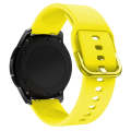 22mm For Huawei Watch GT2e/GT/GT2 46MM Color Buckle Silicone Watch Band (Yellow)