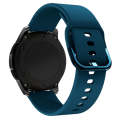 22mm For Huawei Watch GT2e/GT/GT2 46MM Color Buckle Silicone Watch Band (Rock Teal)