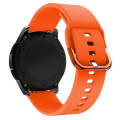 22mm For Huawei Watch GT2e/GT/GT2 46MM Color Buckle Silicone Watch Band (Orange)