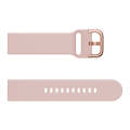 20mm For Huawei Watch GT2 42MM / Amazfit BipS 2 Youth Version Color Buckle Silicone Watch Band(Pink)