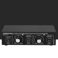 B052 2 In 2 Out Power Amplifier Speaker Selection Switcher with Volume Adjustment, 2 Power Amplif...