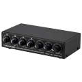 B054 4-Channel Microphone Mixer Support Stereo Output With Reverb Treble And Bass Adjustment, USB...