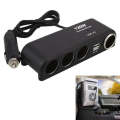 Car Charger Vehicle Auto Splitter Car Cigarette Lighter Socket & Dual USB Ports Socket Adapter