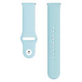 Monochrome Silicone Watch Band For Samsung Galaxy Watch Active 20mm(Light Blue)