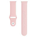 Monochrome Silicone Watch Band For Samsung Galaxy Watch Active 20mm(Pink)
