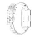 For Fitbit Luxe Transparent Silicone Integrated Watch Band(Transparent)