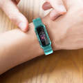 For Fitbit Ace 3 Transparent Silicone Integrated Watch Band(Transparent Black)