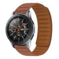 Silicone Magnetic Watch Band For Samsung Galaxy Watch 3 41MM R850(Brown)