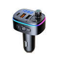 T65 Car Bluetooth FM Transmitter Dual USB Type-C QC3.0 Charger