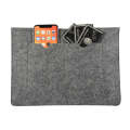 Felt Liner Bag Computer Bag Notebook Protective Cover For 15 inch(Black)