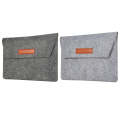 Felt Liner Bag Computer Bag Notebook Protective Cover For 15 inch(Grey)