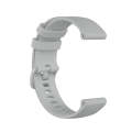 For Amazfit GTS 2 mini Checkered Silicone Watch Band(Grey)