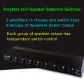 100W 2 In 8 Out Power Amplifier Loudspeaker Box Switcher