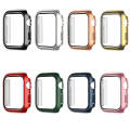 Electroplating Monochrome PC+Tempered Film Watch Case For Apple Watch Series 3/2/1 38mm(Red)