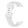 For Huawei Watch GT3 46mm 22mm Solid Color Silicone Watch Band(White)
