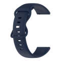 For Amazfit GTR 3 22mm Silicone Solid Color Watch Band(Navy Blue)