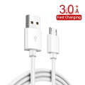 TE-P22 38W PD USB-C / Type-C + QC3. 0 USB Car Charger with 1m USB to Micro USB Data Cable(White)