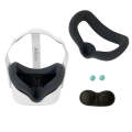 JD-391215 Suitable for Oculus Quest2 Generation VR Eye Mask Silicone Cover + Lens Cover Set(Gun g...