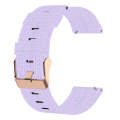 For Garmin Forerunner 255 22mm Nylon Woven Watch Band(Light Purple)