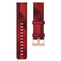 For Garmin Forerunner 255S 18mm Nylon Woven Watch Band(Red)