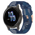 For Garmin Venu 2S 18mm Nylon Woven Watch Band(Blue)