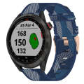 For Garmin Approach S40 20mm Nylon Woven Watch Band(Blue)
