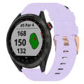 For Garmin Approach S40 20mm Nylon Woven Watch Band(Light Purple)