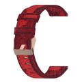 For Garmin Forerunner 158 20mm Nylon Woven Watch Band(Red)
