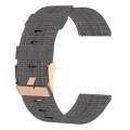 For Garmin Forerunner 55 20mm Nylon Woven Watch Band(Dark Grey)