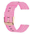 For Garmin Vivomove 3 20mm Nylon Woven Watch Band(Pink)